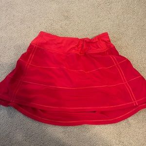 Lululemon red skirt